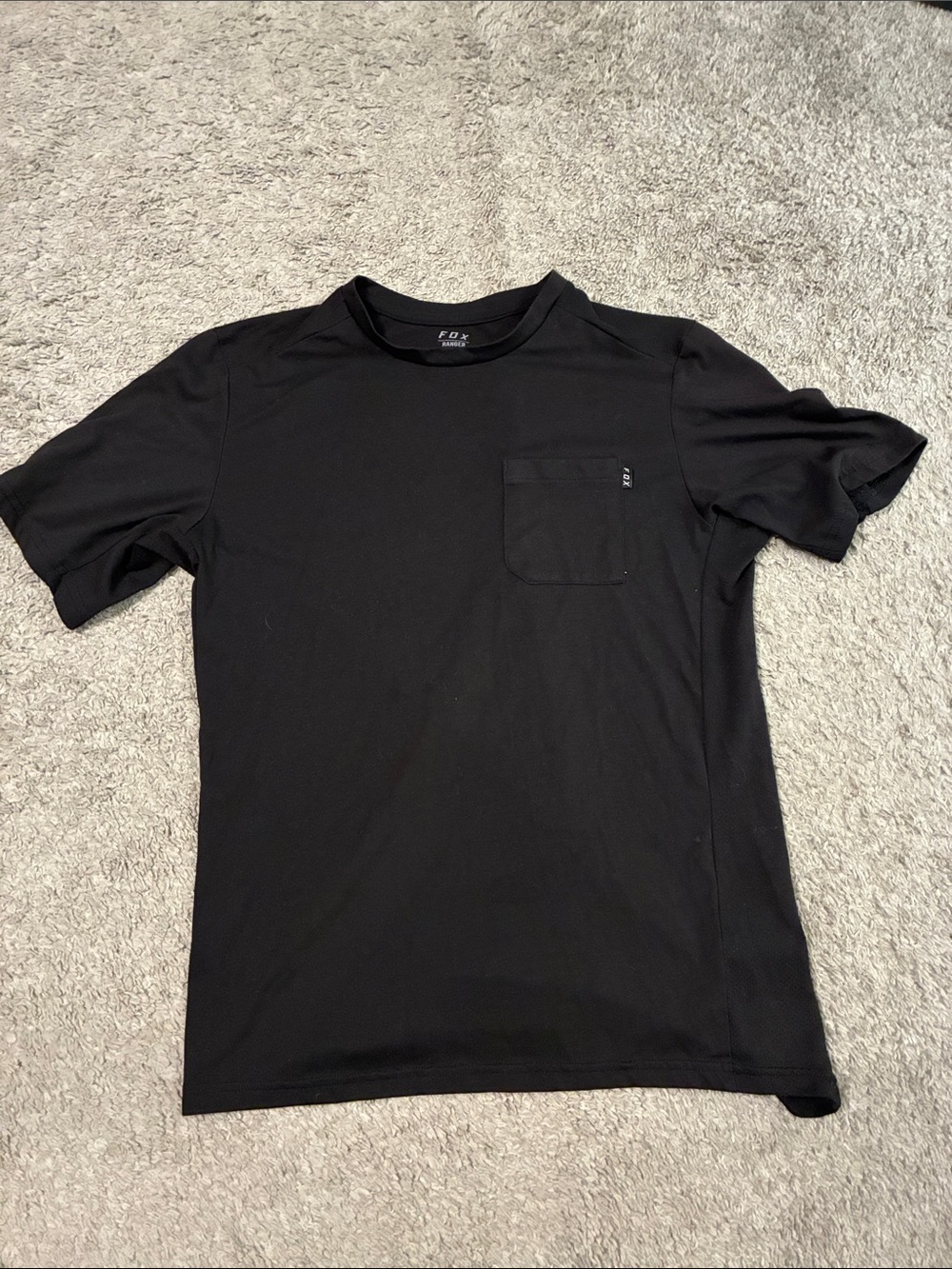Fox Black Short Sleeve Pocket Crew Tee